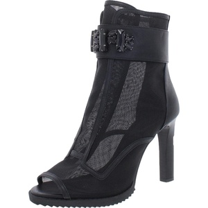 image:imageKARL LAGERFELD Womens Blayze Peep Toe Fashion Heeled BootieSmokeBlack