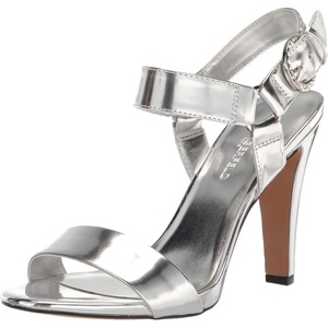 image:imageKARL LAGERFELD Womens Cieone Ankle Strap HeelSilver