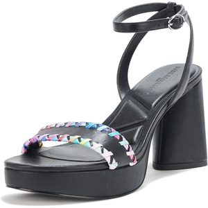 image:imageKARL LAGERFELD Womens Everyday Cushioned Insole Haden  Platform Ankle SandalBlack
