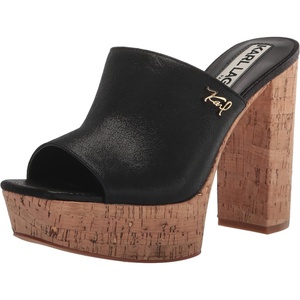 image:imageKARL LAGERFELD Womens Hensley Plaform SandalBlack
