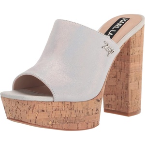 image:imageKARL LAGERFELD Womens Hensley Plaform SandalIridescent
