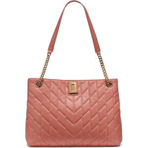 image:imageKARL LAGERFELD Womens Lafayette Chain Tote BagSun Coral