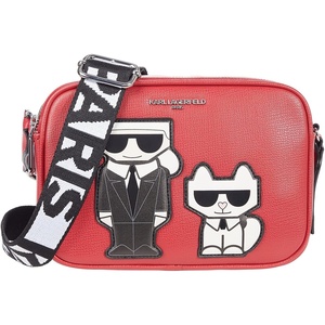 image:imageKARL LAGERFELD Womens Maybelle Choupette CrossbodyCrimson