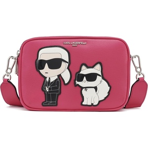 image:imageKARL LAGERFELD Womens Maybelle Choupette CrossbodyFuchsia