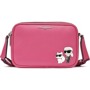 image:imageKARL LAGERFELD Womens Maybelle Choupette CrossbodyFuchsia Combo