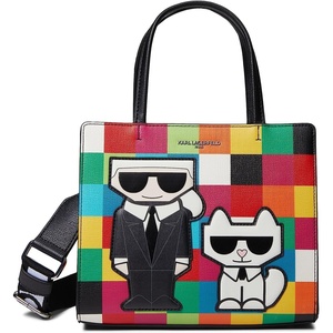 image:imageKARL LAGERFELD Womens Maybelle Choupette SatchelCrimson