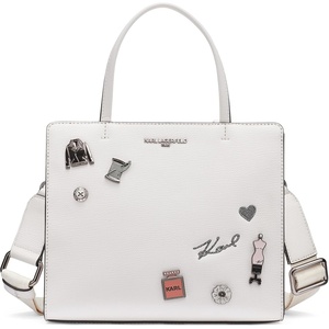 image:imageKARL LAGERFELD Womens Maybelle Choupette SatchelWinter White