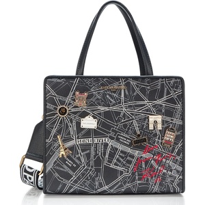 image:imageKARL LAGERFELD Womens Maybelle Love from Paris SatchelBlackMulti Black Legacy