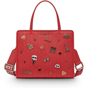 image:imageKARL LAGERFELD Womens Maybelle Pins SatchelAdmiral Red