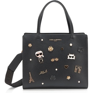 image:imageKARL LAGERFELD Womens Maybelle Pins SatchelBlack Multi
