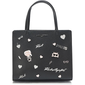 image:imageKARL LAGERFELD Womens Maybelle Pins SatchelBlack Shimmer Multi