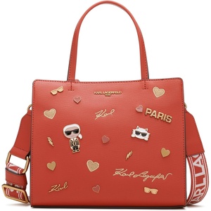 image:imageKARL LAGERFELD Womens Maybelle Pins SatchelBurnt Orange