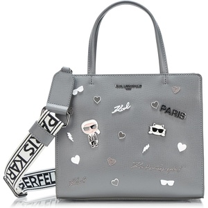 image:imageKARL LAGERFELD Womens Maybelle Pins SatchelDark Slate