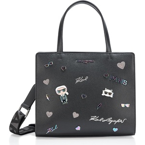 image:imageKARL LAGERFELD Womens Maybelle Pins SatchelOil Slick