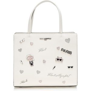 image:imageKARL LAGERFELD Womens Maybelle Pins SatchelWinter White Multi