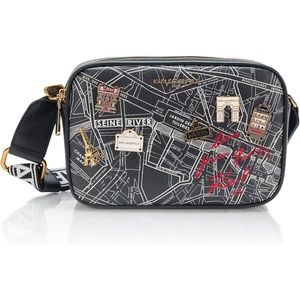 image:imageKARL LAGERFELD Womens Maybelle in Paris CrossbodyBlackMulti Black Legacy