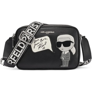 image:imageKARL LAGERFELD Womens Maybelle in Paris CrossbodyBlackSilver