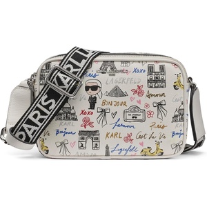 image:imageKARL LAGERFELD Womens Maybelle in Paris CrossbodyWinter White Multi