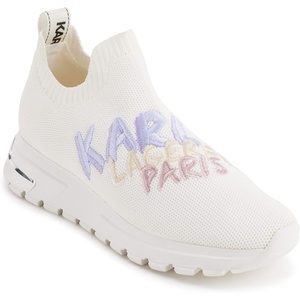 image:imageKARL LAGERFELD Womens Mirren Slip on Embroidered SneakerBright White