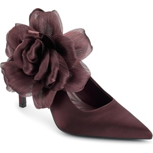 image:imageKARL LAGERFELD Womens Savie Evening Fabric FlowersWine
