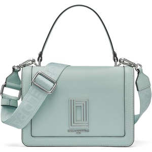 image:imageKARL LAGERFELD Womens Simone Solid Satchel CrossbodyFresh Mint
