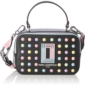 image:imageKARL LAGERFELD Womens Simone Studded Camera CrossbodyBlack Multi Candy