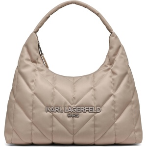 image:imageKARL LAGERFELD Womens Voyage Hobo Bag With LogoTruffle