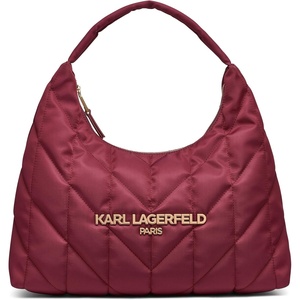 image:imageKARL LAGERFELD Womens Voyage Hobo Bag With LogoWine