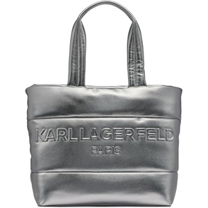 image:imageKARL LAGERFELD Womens Voyage Tote BagSilver