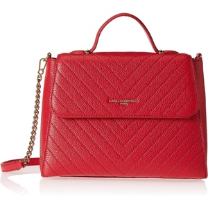 image:imageKARL LAGERFELD womens Charlotte SatchelCrimson