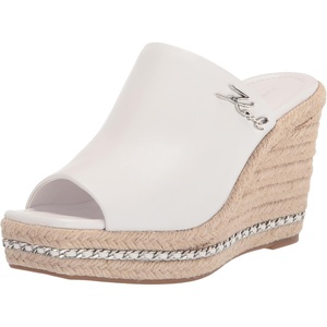 image:imageKARL LAGERFELD womens Corissa Slip on Espadrille Wedge SandalBright White