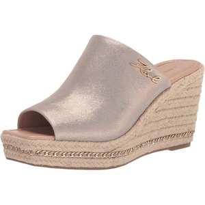 image:imageKARL LAGERFELD womens Corissa Slip on Espadrille Wedge SandalChampagne