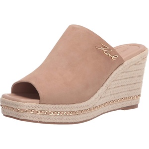 image:imageKARL LAGERFELD womens Corissa Slip on Espadrille Wedge SandalLatte