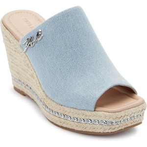 image:imageKARL LAGERFELD womens Corissa Slip on Espadrille Wedge SandalLight Blue