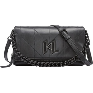 image:imageKARL LAGERFELD womens Lavande Crossbody Bag With Chain DetailBlack