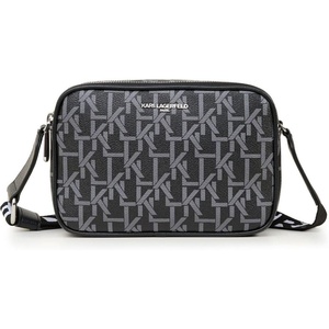 image:imageKARL LAGERFELD womens Maybelle Printed CrossbodyBlackSlate