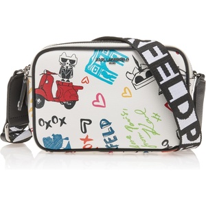 image:imageKARL LAGERFELD womens Maybelle Printed CrossbodyBlanc Multi
