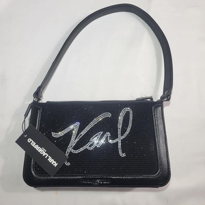 image:imageKARL LAGERFELD womens Simone Demi BagBlack Metallic