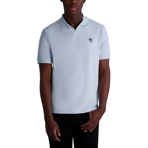 image:imageKarl Lagerfeld Mens Basic Short Sleeve Karl Graphic PoloLt Blue