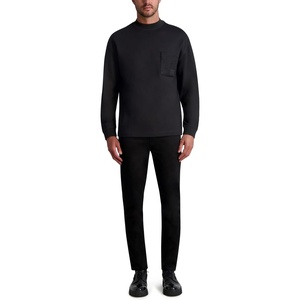 image:imageKarl Lagerfeld Mens Boucle Pocket Long Sleeve Lt Weight SweatshirtBlack