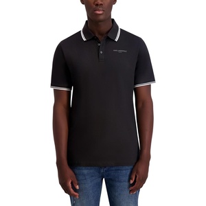image:imageKarl Lagerfeld Mens Collared Short Sleeve Karl Logo TShirtBlack