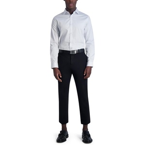 image:imageKarl Lagerfeld Mens Dobby Polka Dot Long Sleeve Dress ShirtWhiteBlue