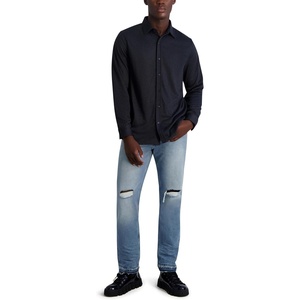 image:imageKarl Lagerfeld Mens Long Sleeve Brushed Stripe ShirtNavy