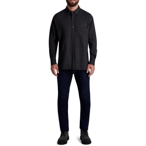 image:imageKarl Lagerfeld Mens Long Sleeve Marled TopBlack