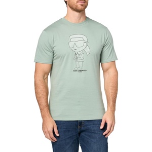 image:imageKarl Lagerfeld Mens Pullover Short Sleeve Character TShirtSage