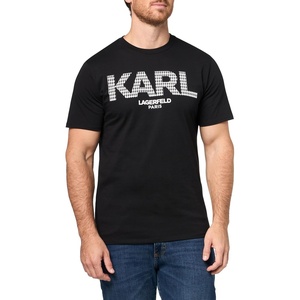 image:imageKarl Lagerfeld Mens Pullover Short Sleeve Karl Text Logo TShirtBlack