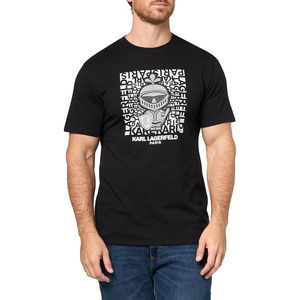 image:imageKarl Lagerfeld Mens Pullover Short Sleeve Textured TShirtBlack