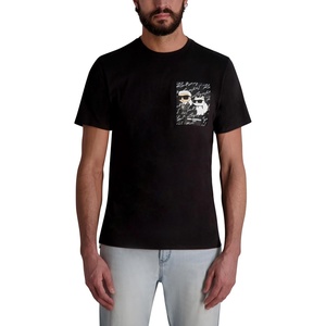image:imageKarl Lagerfeld Mens Short Sleeve Crewneck Choupette Karl Graphic Design TShirtBlack