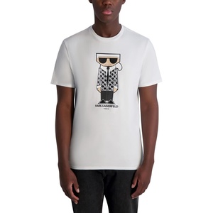 image:imageKarl Lagerfeld Mens Short Sleeve Crewneck Karl Graphic Design TShirtWhite