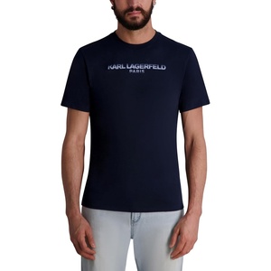 image:imageKarl Lagerfeld Mens Short Sleeve Crewneck Karl Logo TShirtNavy Blazer
